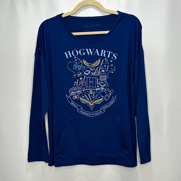Harry Potter Hogwarts Long Sleeve Sleep Shirt - Picture 1 of 8